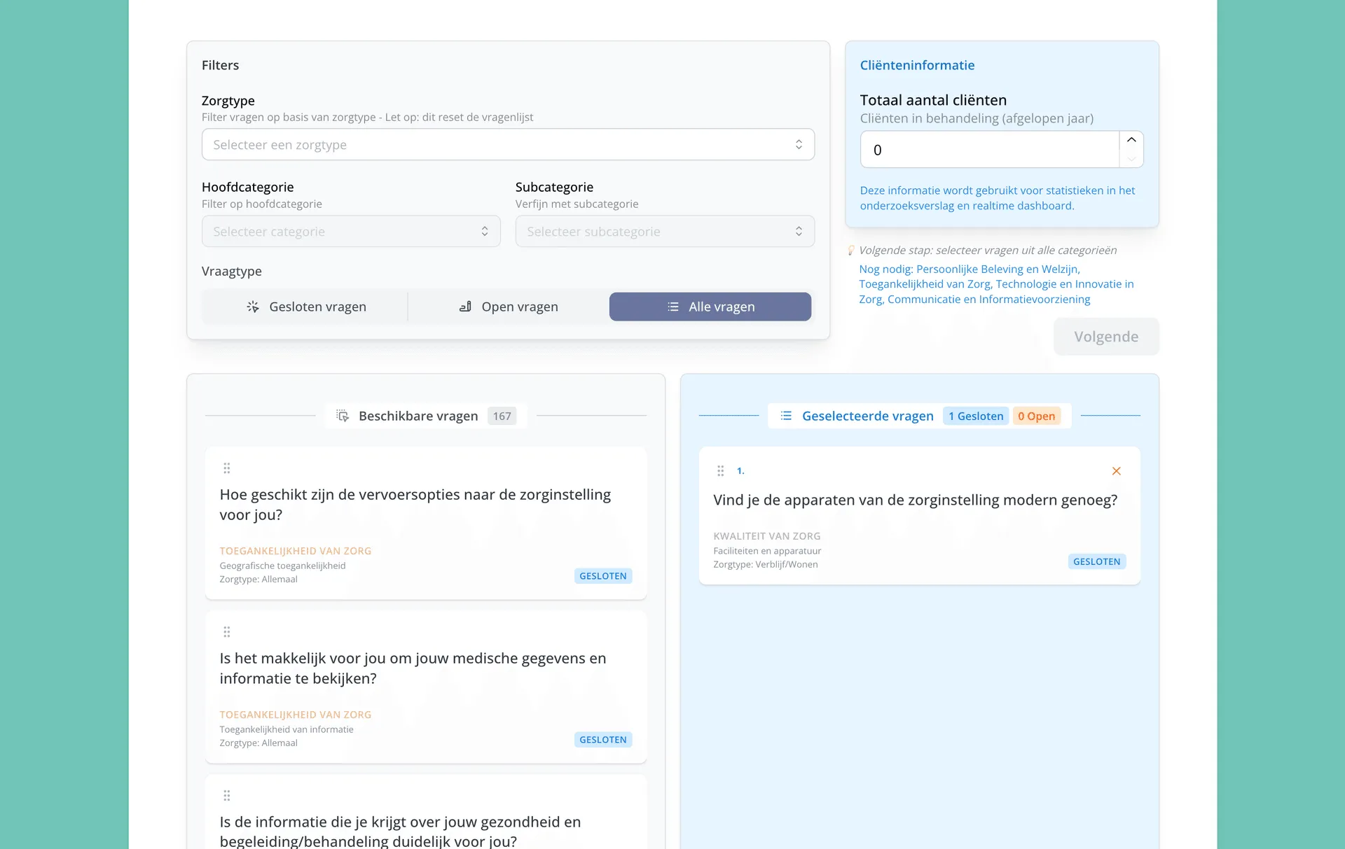 Zorgkeuze survey tool