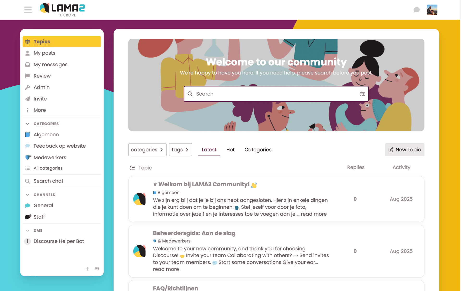 LAMA2 Community Forum