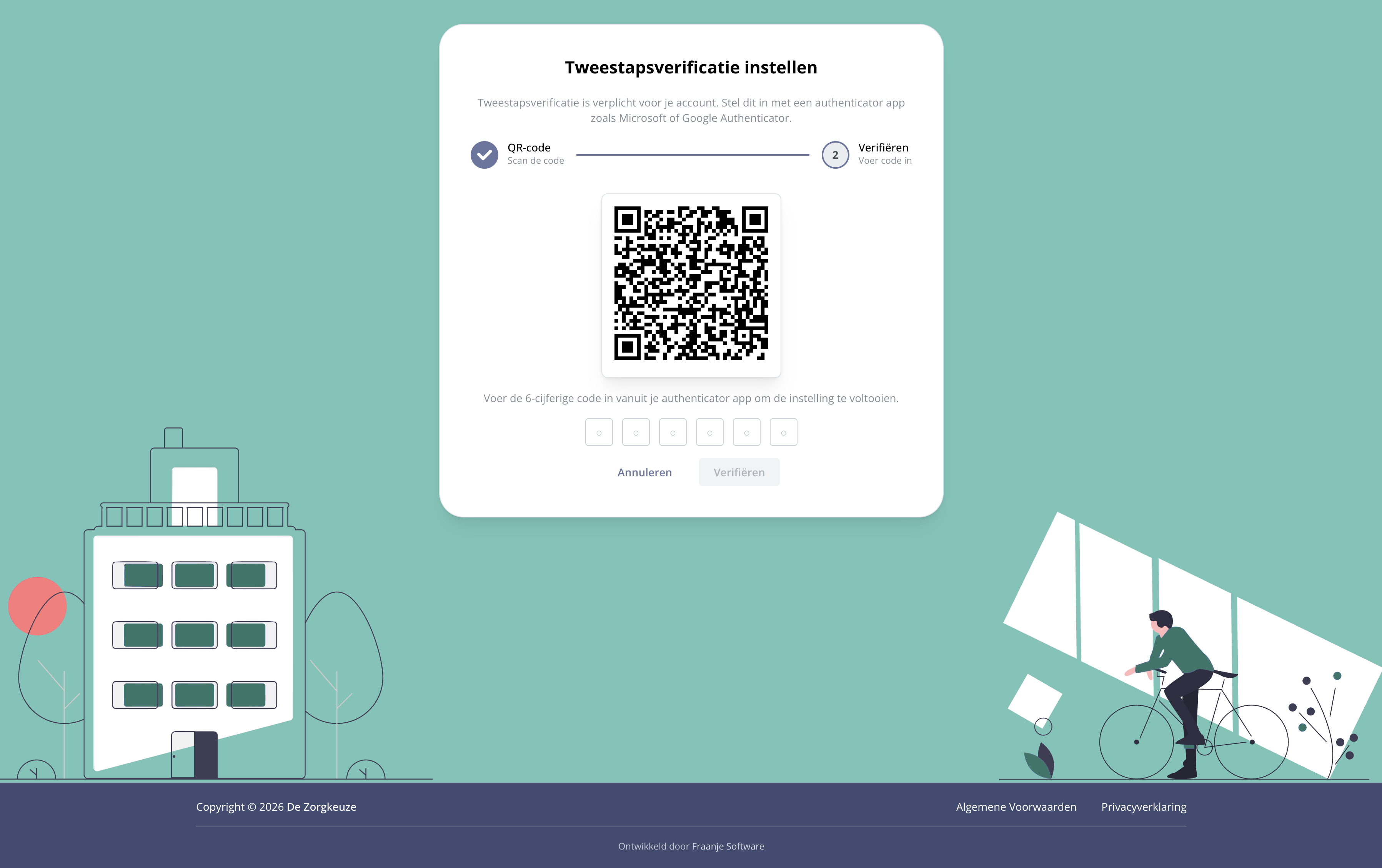 Zorgkeuze MFA enrollment